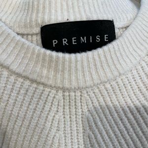 White Premise Sweater